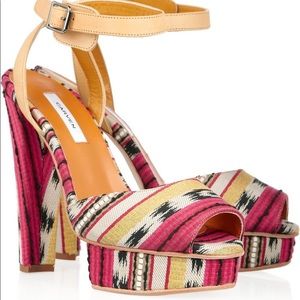 🎉HP CARVEN Jacquard Printed Platform Sandals